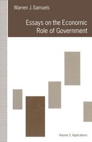 Cover von Essays on the Economic Role of Government