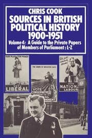 Cover von Sources in British Political History 1900-1951