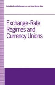 Cover von Exchange-Rate Regimes and Currency Unions