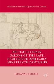 Cover von British Literary Salons of the Late Eighteenth and Early Nineteenth Centuries