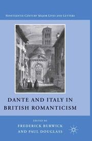 Cover von Dante and Italy in British Romanticism