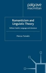 Cover von Romanticism and Linguistic Theory
