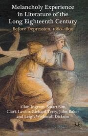 Cover von Melancholy Experience in Literature of the Long Eighteenth Century