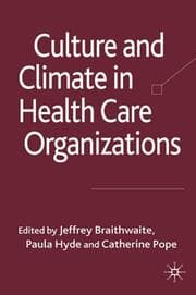 Cover von Culture and Climate in Health Care Organizations