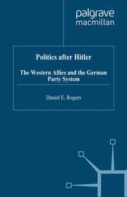 Cover von Politics after Hitler