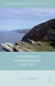 Cover von Coleridges Experimental Poetics