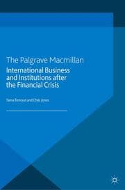 Cover von International Business and Institutions after the Financial Crisis