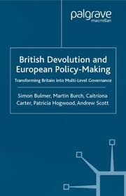 Cover von British Devolution and European Policy-Making
