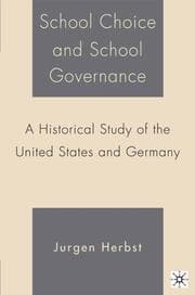 Cover von School Choice and School Governance