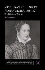Cover von Sonnets and the English Woman Writer, 1560-1621