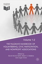 Cover von The Palgrave Handbook of Volunteering, Civic Participation, and Nonprofit Associations