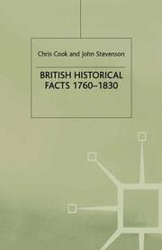 Cover von British Historical Facts, 1760-1830