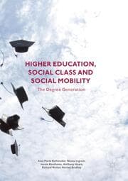 Cover von Higher Education, Social Class and Social Mobility