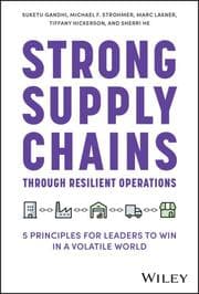 Cover von Strong Supply Chains Through Resilient Operations