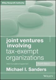 Cover von Joint Ventures Involving Tax-Exempt Organizations, 2023 Supplement