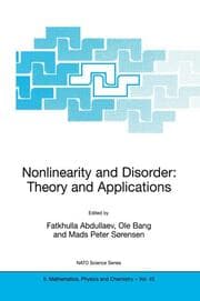 Cover von Nonlinearity and Disorder: Theory and Applications
