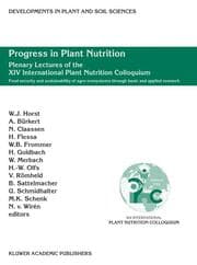 Cover von Progress in Plant Nutrition