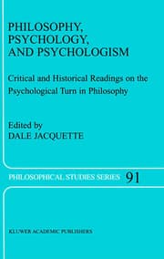 Cover von Philosophy, Psychology, and Psychologism