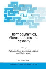 Cover von Thermodynamics, Microstructures and Plasticity
