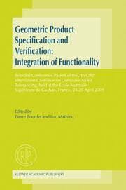 Cover von Geometric Product Specification and Verification: Integration of Functionality
