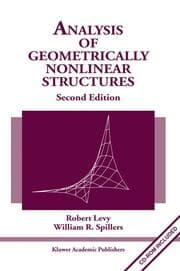 Cover von Analysis of Geometrically Nonlinear Structures