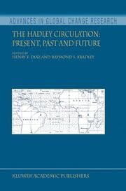 Cover von The Hadley Circulation: Present, Past and Future