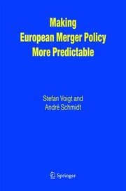 Cover von Making European Merger Policy More Predictable