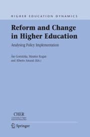 Cover von Reform and Change in Higher Education