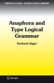 Cover von Anaphora and Type Logical Grammar