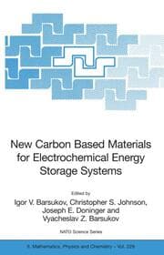 Cover von New Carbon Based Materials for Electrochemical Energy Storage Systems: Batteries, Supercapacitors and Fuel Cells