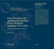 Cover von Plant Breeding and Agrarian Research in Kaiser-Wilhelm-Institutes 1933-1945