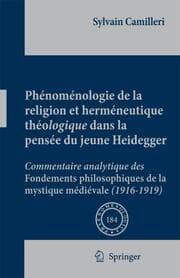 Cover von Phénoménologie de la religion et herméneutique théologique dans la pensée du jeune Heidegger