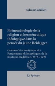 Cover von Phénoménologie de la religion et herméneutique théologique dans la pensée du jeune Heidegger