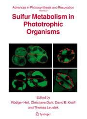 Cover von Sulfur Metabolism in Phototrophic Organisms
