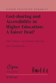 Cover von Cost-sharing and Accessibility in Higher Education: A Fairer Deal?