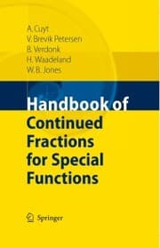Cover von Handbook of Continued Fractions for Special Functions
