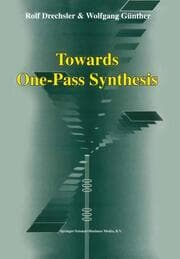Cover von Towards One-Pass Synthesis