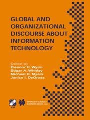Cover von Global and Organizational Discourse About Information Technology