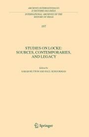 Cover von Studies on Locke: Sources, Contemporaries, and Legacy