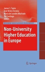 Cover von Non-University Higher Education in Europe