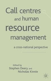 Cover von Call Centres and Human Resource Management
