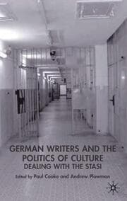 Cover von German Writers and the Politics of Culture