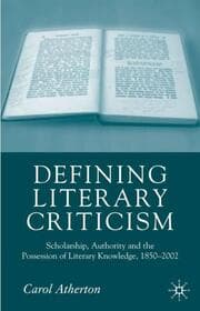 Cover von Defining Literary Criticism