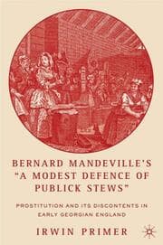 Cover von Bernard Mandevilles A Modest Defence of Publick Stews