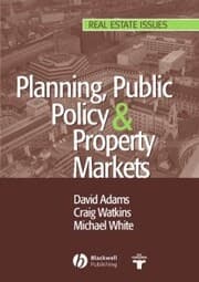 Cover von Planning, Public Policy and Property Markets