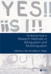 Cover von Blackwell Guide to Research Methods in Bilingualism and Multilingualism