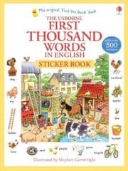Cover von The Usborne First Thousand Words in English Sticker Book