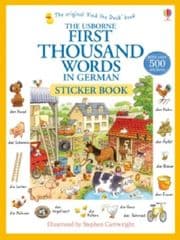 Cover von The Usborne First Thousand Words in German Sticker Book