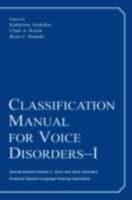 Cover von Classification Manual for Voice Disorders-I