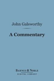 Cover von A Commentary (Barnes & Noble Digital Library)